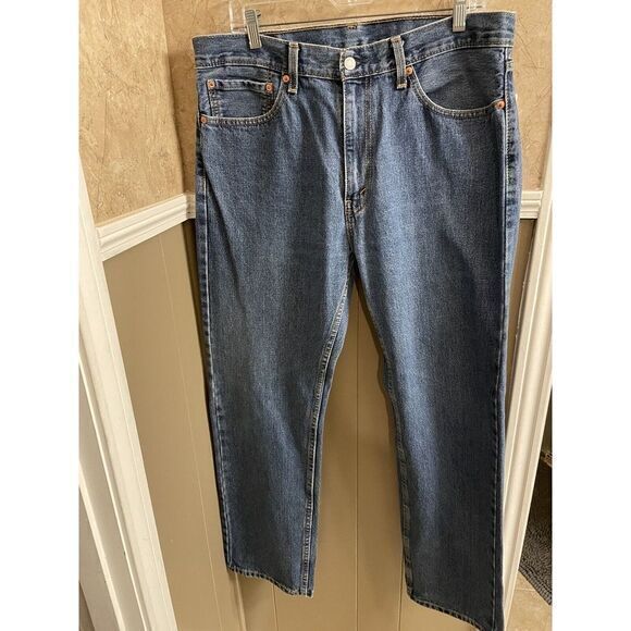 Levi's‎ 505 Blue Jeans Size 36x32 - Picture 1 of 5